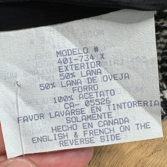 NEW Bloomingdales Women's Vintage 90's Wool Plaid Overcoat Cropped Peacoat - Picture 8 of 10